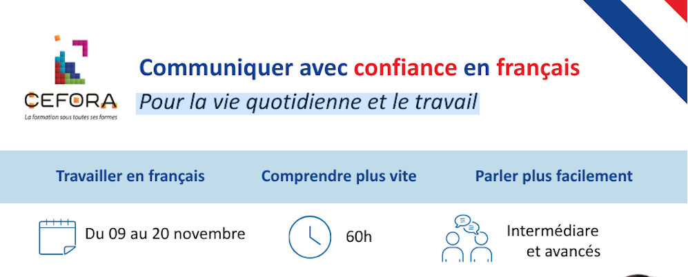 CEFORA communiqer en français pour le travail