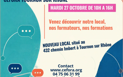 Portes ouvertes CEFORA Tournon-sur-Rhône